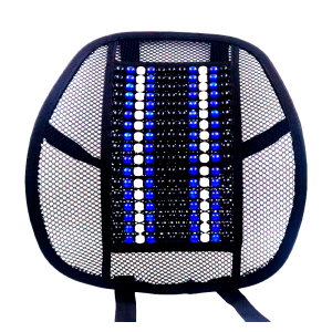 Lumbar con bolita bandera azul