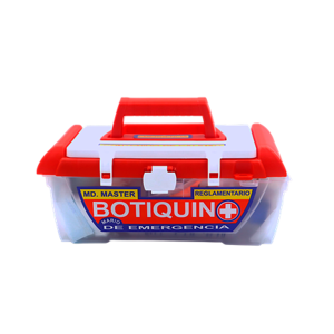 Botiquín tipo táper master 12 rojo
