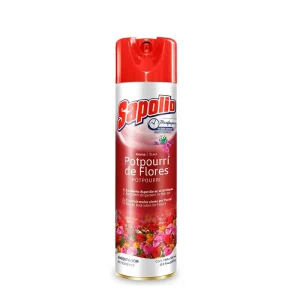 Aromatizador aerosol sapolio potpourri de flores 360ml