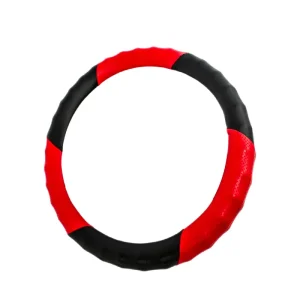 Cubrevolante auto 2 colores rojo