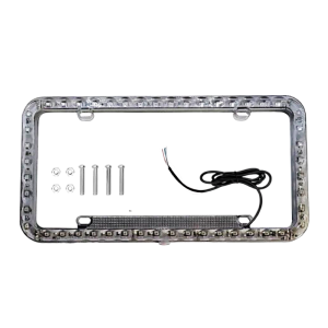 Portaplaca led blanco 12v mica ahumada