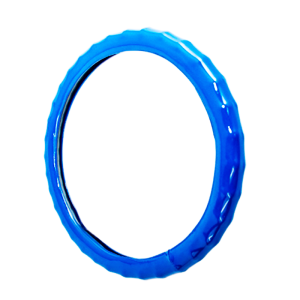 Cubrevolante auto charol azul