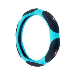 Cubrevolante auto chinchon pelota celeste injer