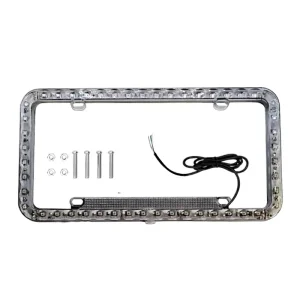 Portaplaca led azul 12v mica ahumada